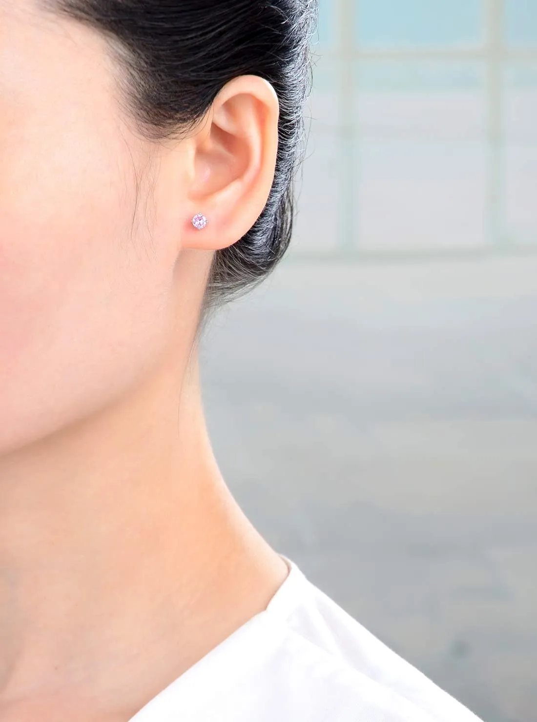 1 Pair Adabele Authentic Sterling Silver Birthstone Stud Earrings 4mm/0.25 Carat Tiny Cubic Zirconia Diamond Gemstone Hypoallergenic Nickel Free Tarnish Resistant Women Men Jewelry