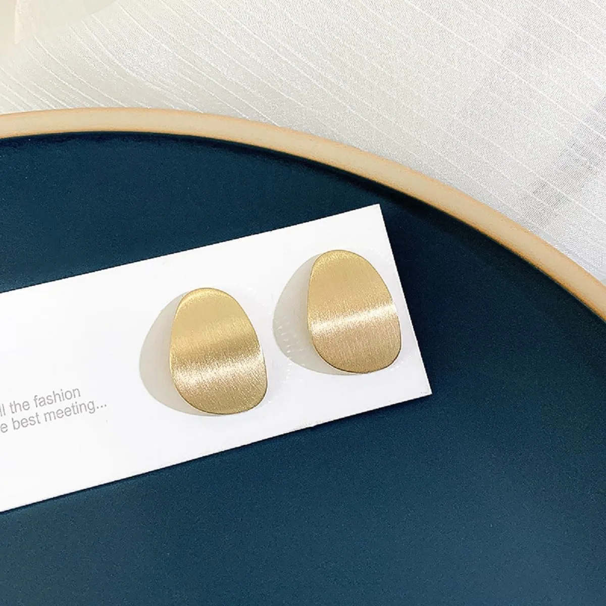 14K Gold Plated Hoop Earrings for Women Fashion Chunky Earrings Set Irregular Circle Geometric Earrings Lightweight Hypoallergenic with 925 Sterling Silver Post Gift Box
