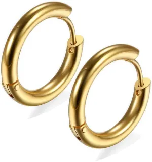 316L Surgical Stainless Steel Hoop Earrings Hypoallergenic Sleeper Cartilage Earrings for Women Men