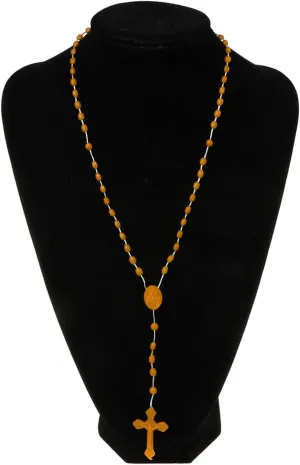 8 Colors Plastic Noctilucent Necklace Rosary Beads Luminous Necklace Catholicism Prayer Religious Jewelry for Daily Wear White