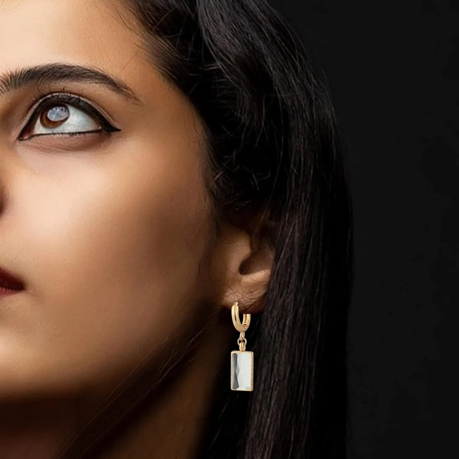 9 Pairs Gold Chunky Hoop Earrings Set for Women, 14K Gold Plated Twisted Huggie Hoop Earring Hypoallergenic, Lightweight Thick Open Hoops Earrings Jewelry Gifts.