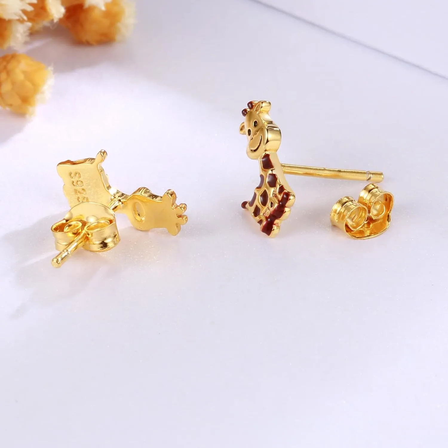 925 Sterling Silver Animals Earrings Hypoallergenic Stud Earrings Cute Animal Jewelry Unique Gifts for Women