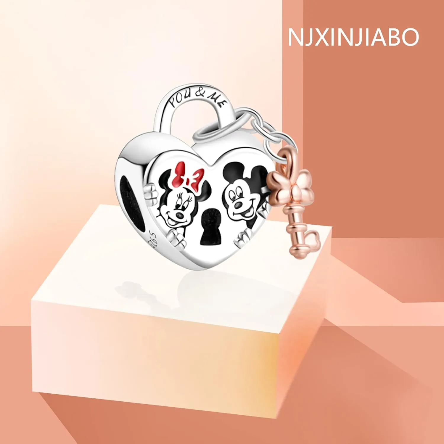 925 Sterling Silver Charms for Bracelets and Necklaces Cartoon Mouse Bee Butterfly Caterpillar Dangle Pendant Beads Jewelry Gift for Women