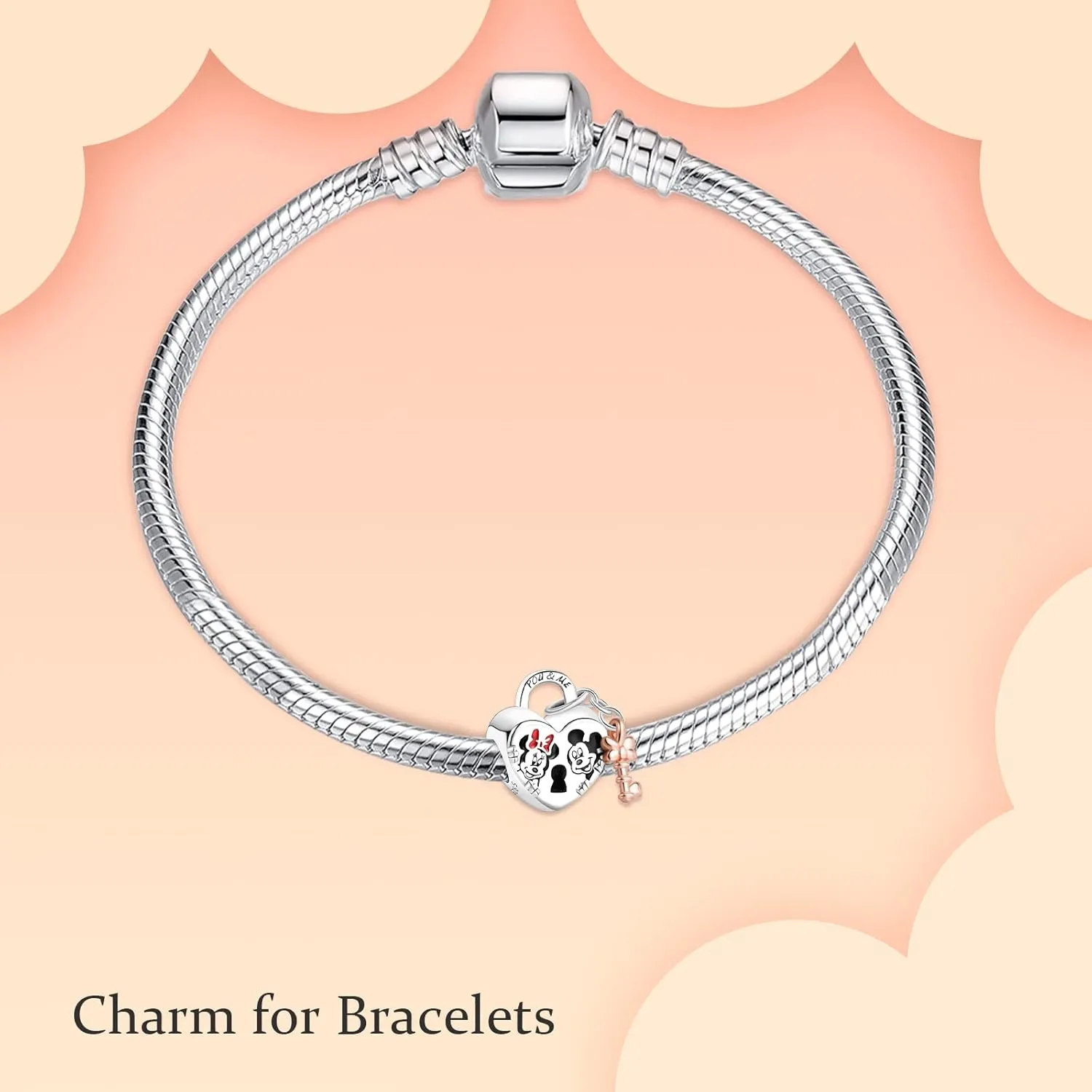 925 Sterling Silver Charms for Bracelets and Necklaces Cartoon Mouse Bee Butterfly Caterpillar Dangle Pendant Beads Jewelry Gift for Women