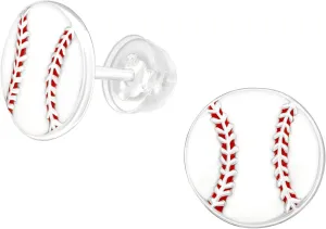 925 Sterling Silver Children's Sports Stud Earrings