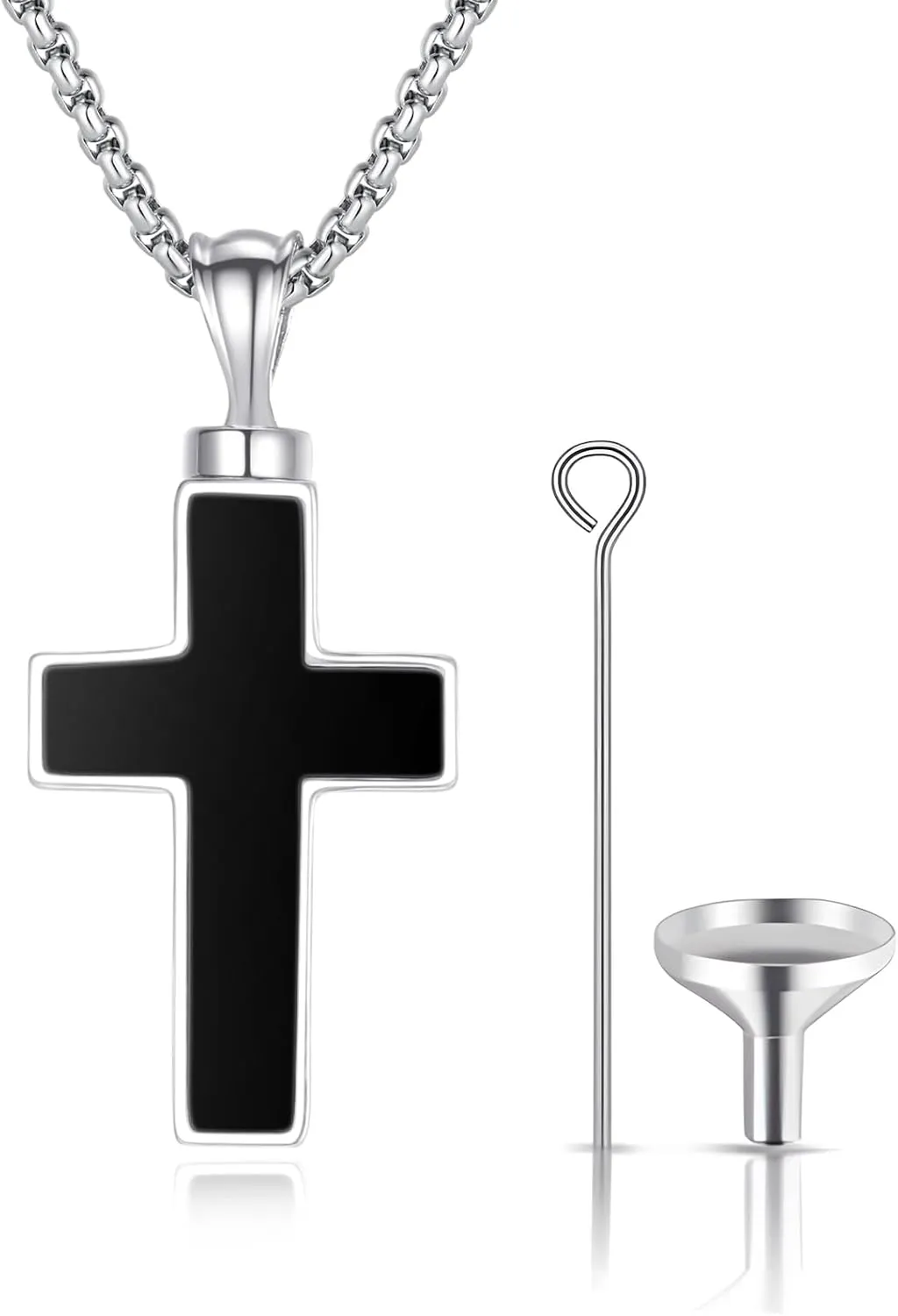 925 Sterling Silver Cremation Jewelry Urn Pendant Necklace for Ashes with Stainless Steel Chain