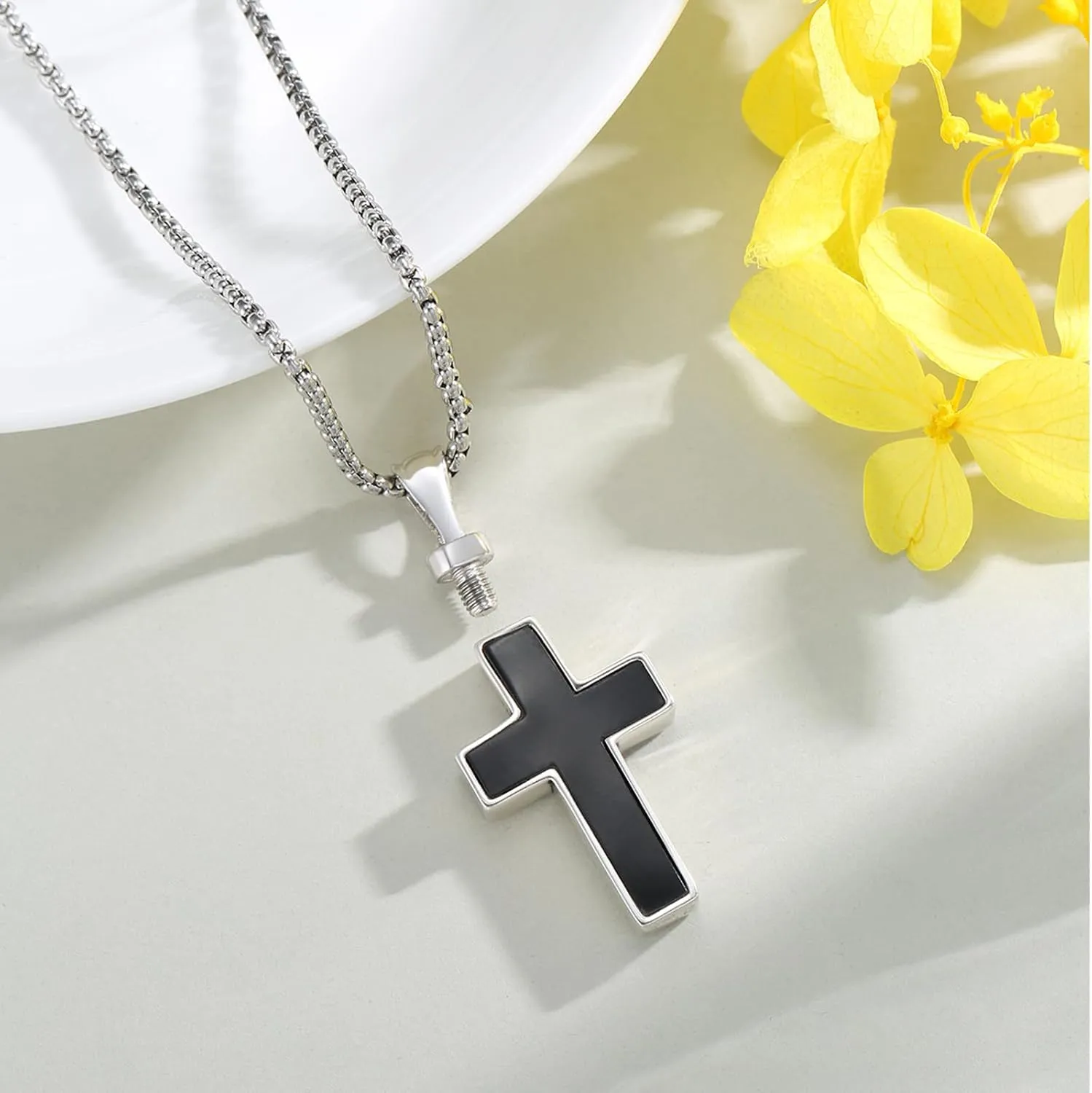 925 Sterling Silver Cremation Jewelry Urn Pendant Necklace for Ashes with Stainless Steel Chain