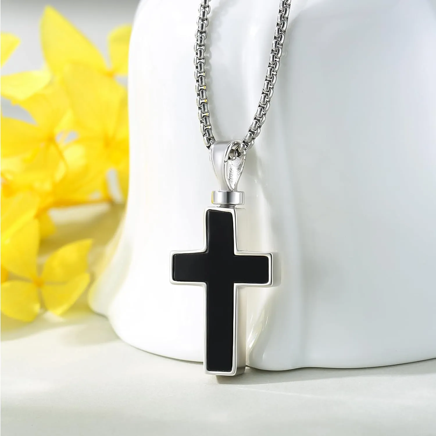 925 Sterling Silver Cremation Jewelry Urn Pendant Necklace for Ashes with Stainless Steel Chain