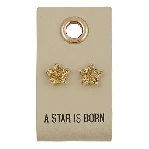 A Star Is Born Gold Stud Earrings