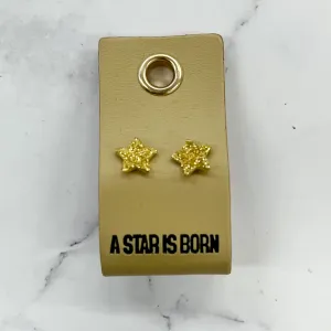 A Star Is Born Gold Stud Earrings