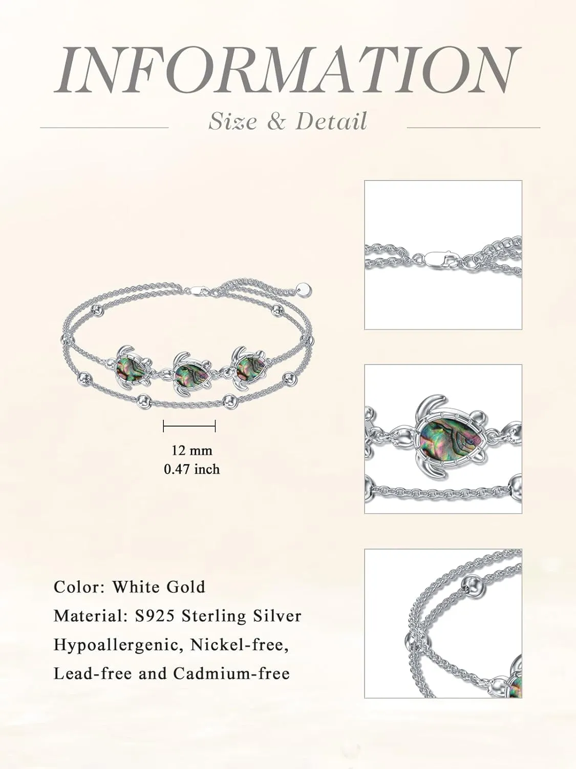 Anklet for Women S925 Sterling Silver Layered Anklet Bracelet Jewelry Gift Birthday Christmas Mothers Day for Wife Friend Daughter