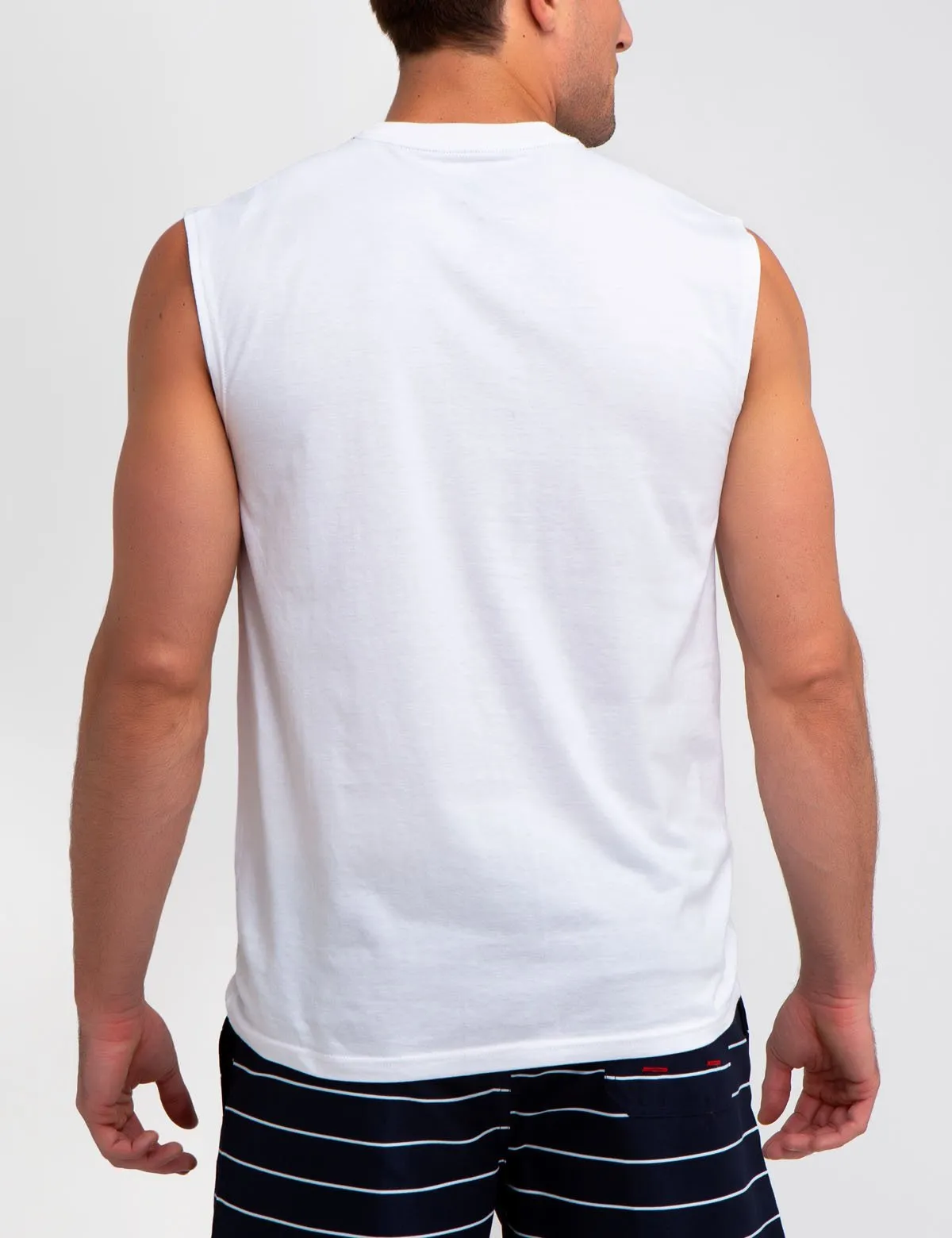 ARCHED LOGO MUSCLE T-SHIRT