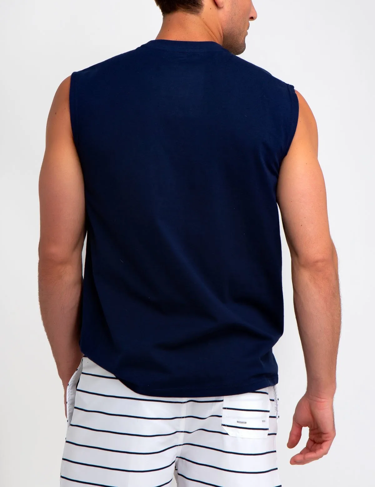 ARCHED LOGO MUSCLE T-SHIRT