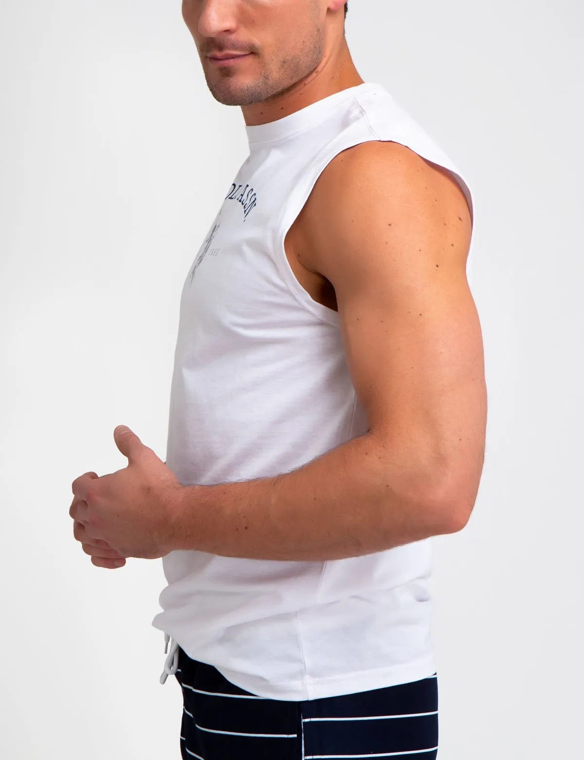 ARCHED LOGO MUSCLE T-SHIRT