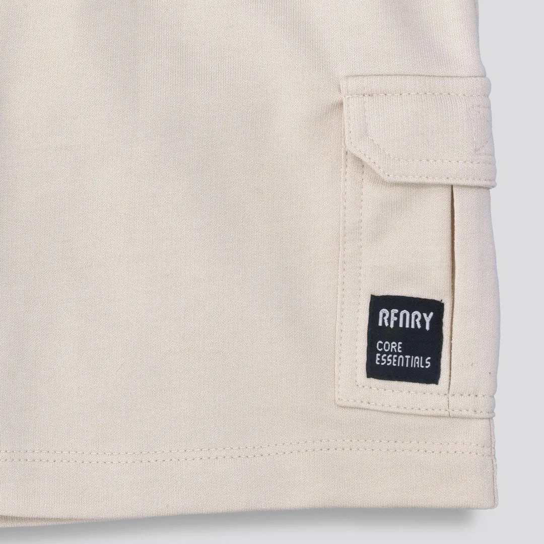 Boys Trackie Shorts _ 153369 _ Cement