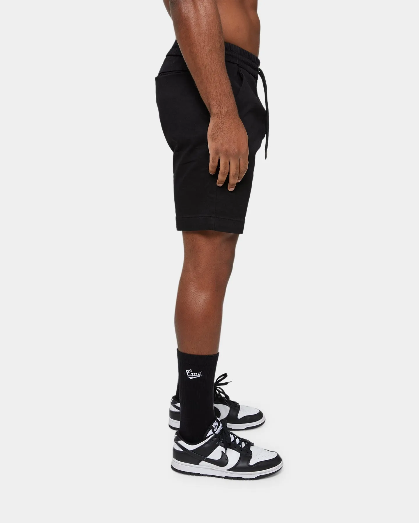 Carre Étoiles Denim Walk Shorts Black