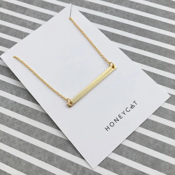 Classic Horizontal Bar Necklace