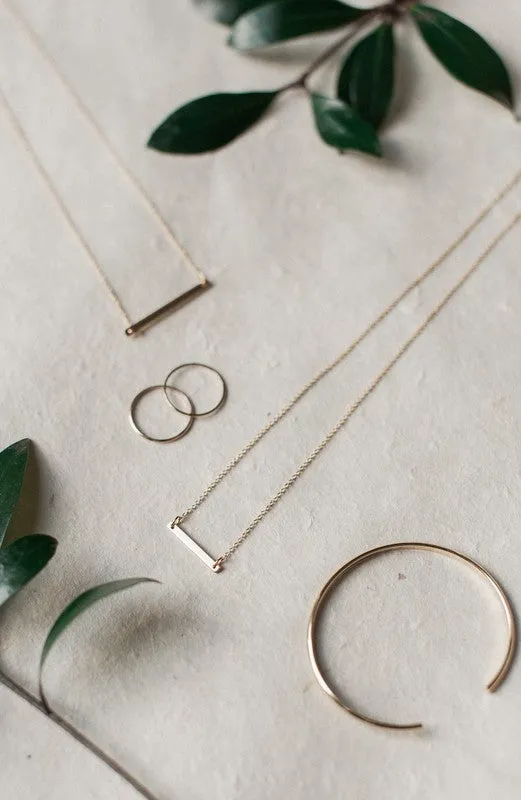 Classic Horizontal Bar Necklace