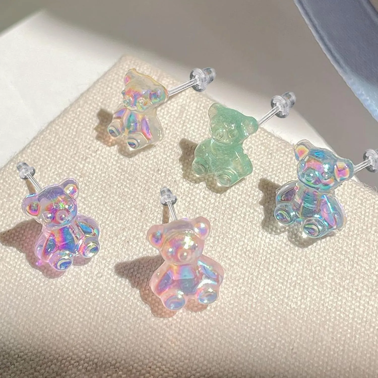 Cute Plastic Earrings for Sensitive Ears Hypoallergenic Stud for Women