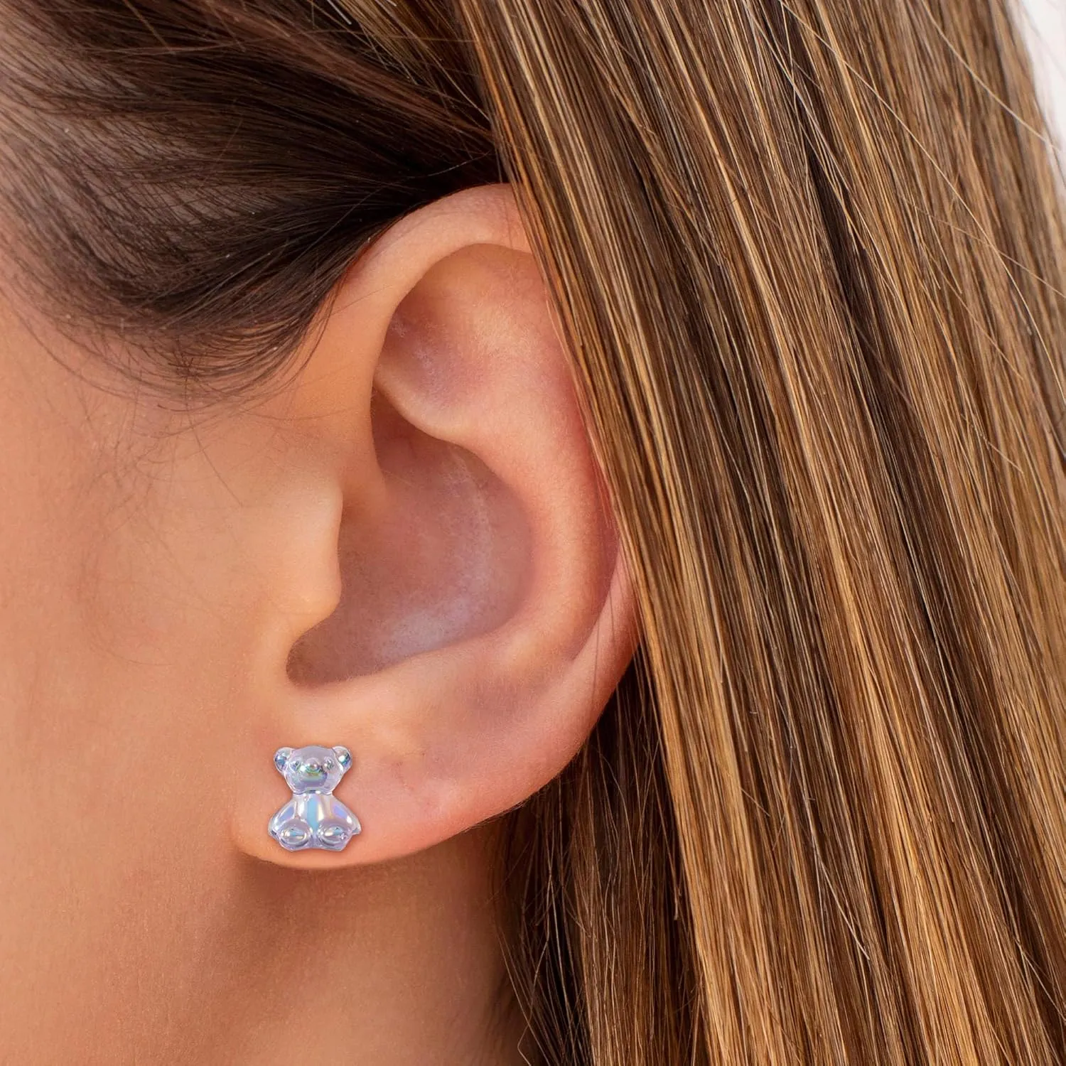 Cute Plastic Earrings for Sensitive Ears Hypoallergenic Stud for Women