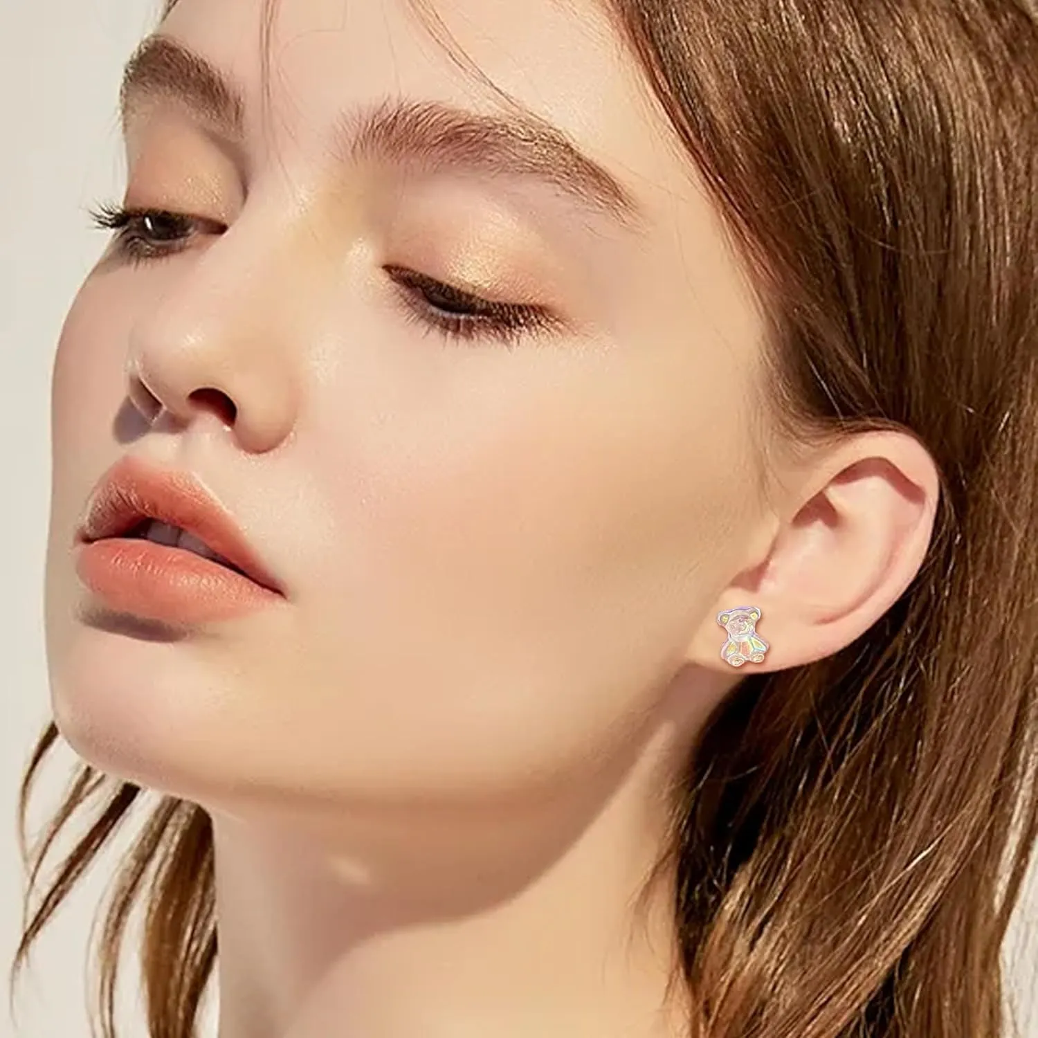 Cute Plastic Earrings for Sensitive Ears Hypoallergenic Stud for Women