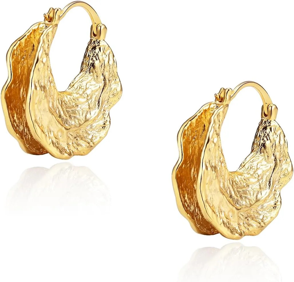 Dainty Small Ear Cuff for Women - Trendy 14K Gold Plated CZ Non Piercing Cartilage Earring Set Jewelry Gift