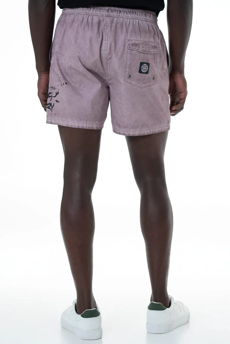 Dirty Dye Pool Shorts _ 153898 _ Berry