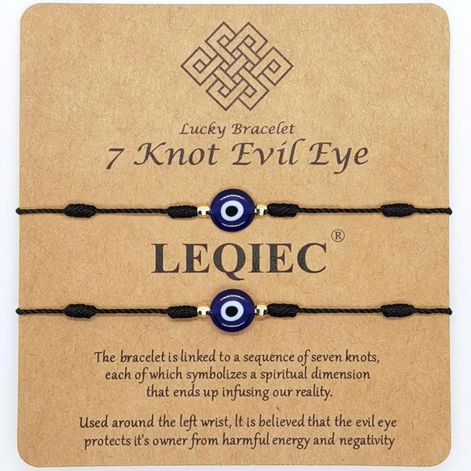 Evil Eye Bracelet for Women Men 7 Knot Red String Protection Blue Easter Bracelet Mal Be Ojo Mexican Energy