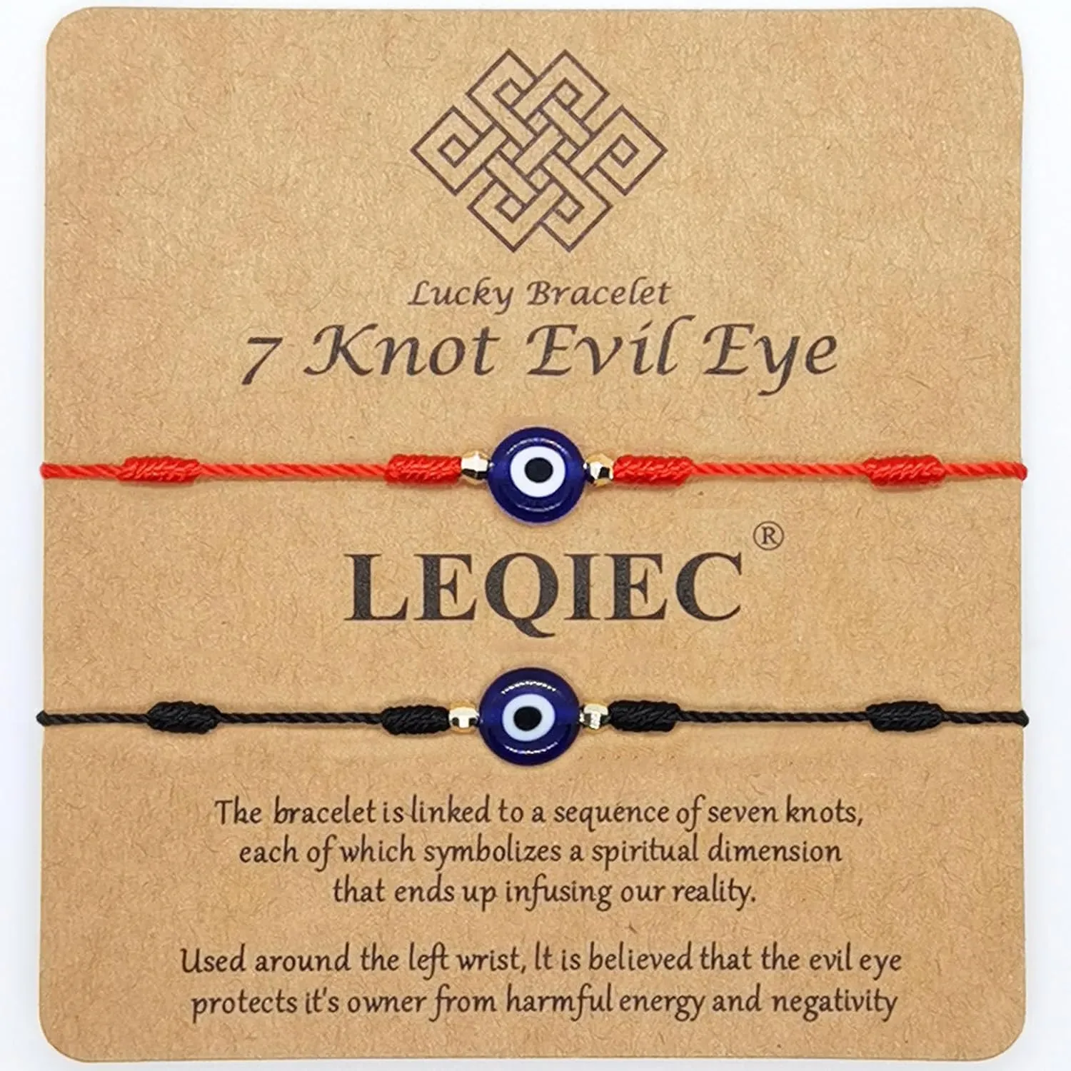 Evil Eye Bracelet for Women Men 7 Knot Red String Protection Blue Easter Bracelet Mal Be Ojo Mexican Energy