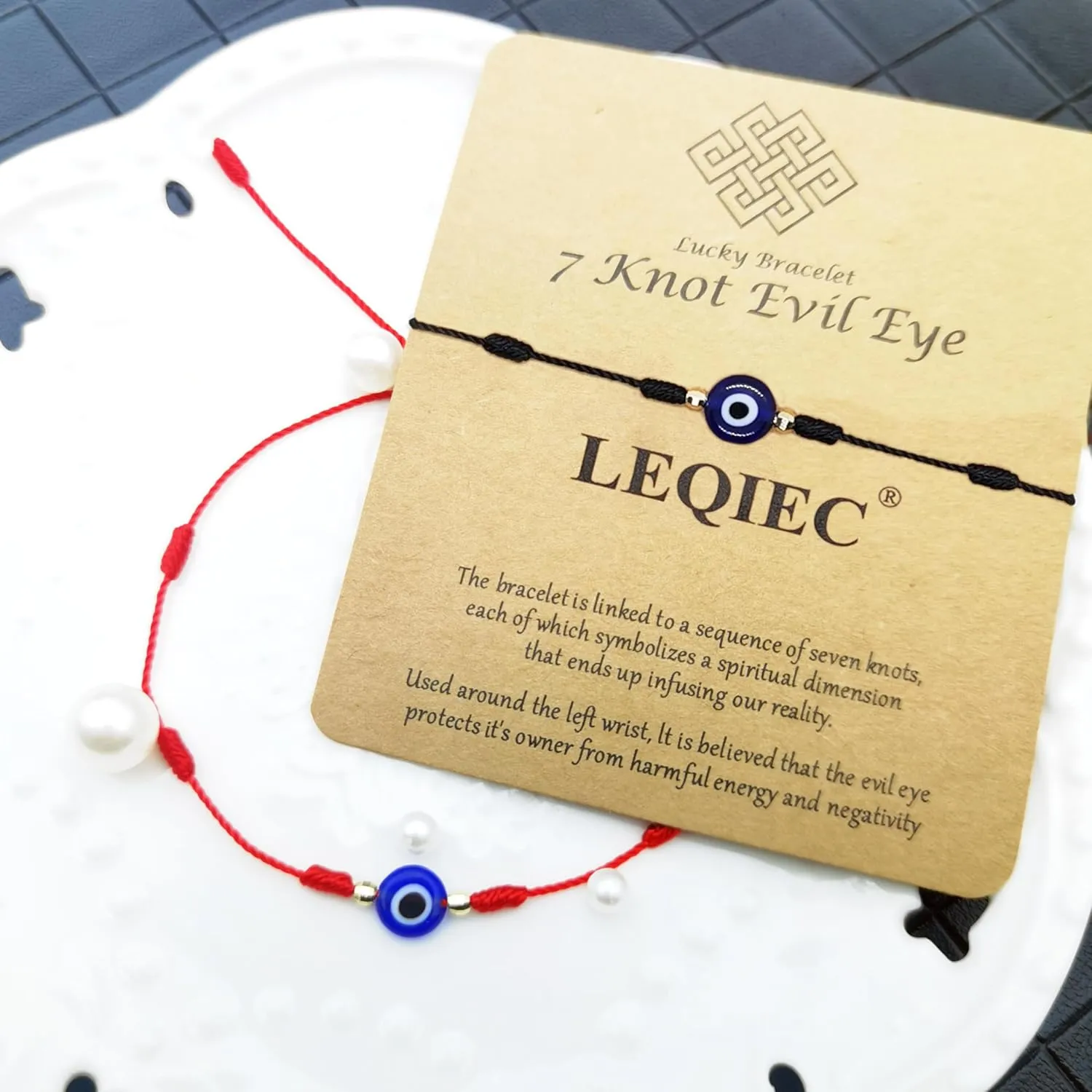 Evil Eye Bracelet for Women Men 7 Knot Red String Protection Blue Easter Bracelet Mal Be Ojo Mexican Energy