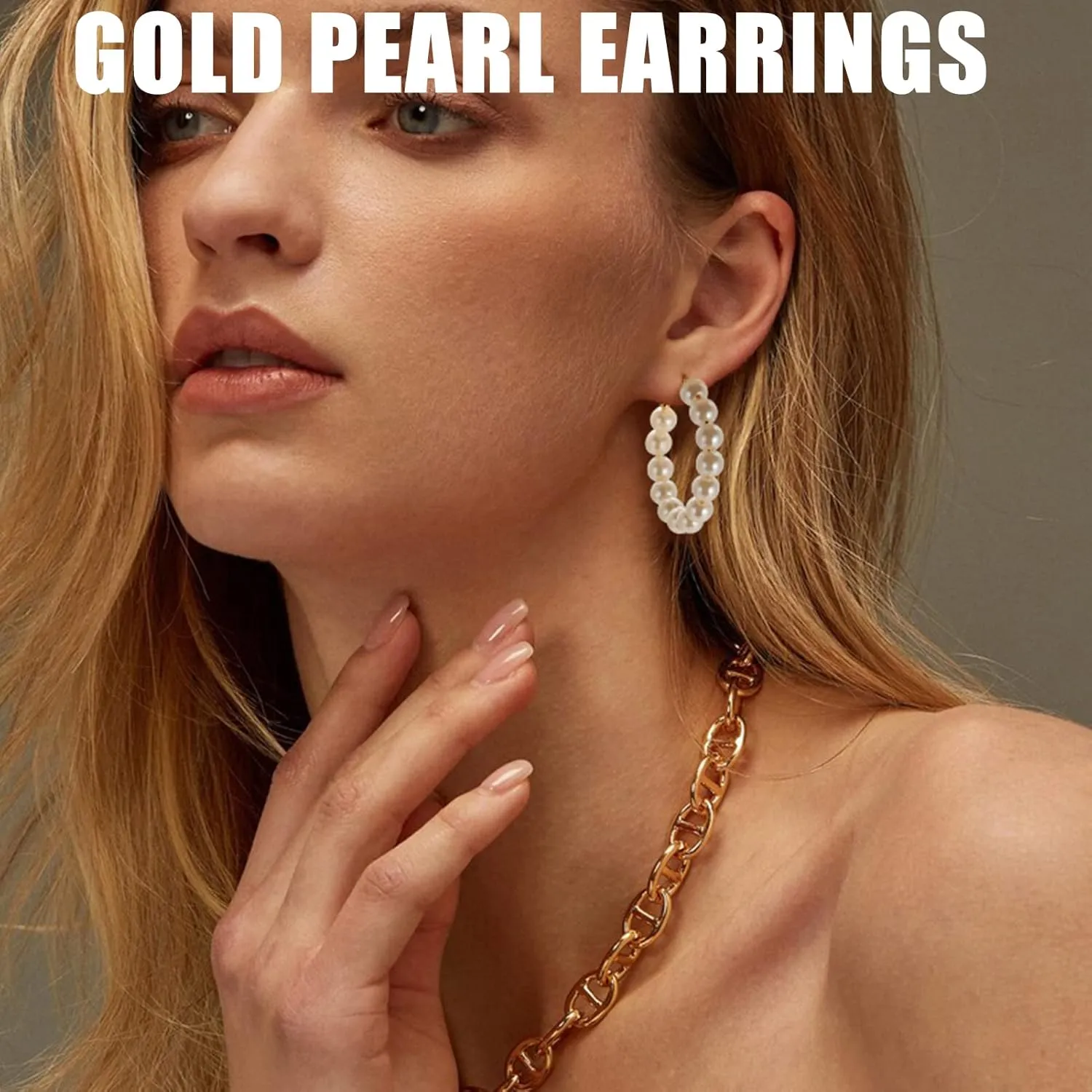 FAXHION 36 Pairs Gold Earrings Set for Women, Fashion Pearl Chain Link Stud Drop Dangle Earrings Multipack Hoop Earring Packs, Hypoallergenic Earrings for Birthday Party Jewelry