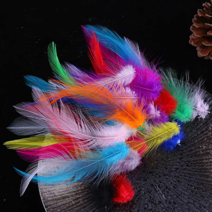 Feather Turkey Hair Earrings-أقراط شعر