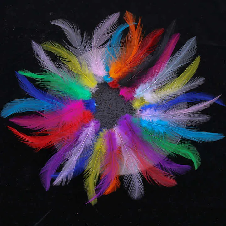 Feather Turkey Hair Earrings-أقراط شعر