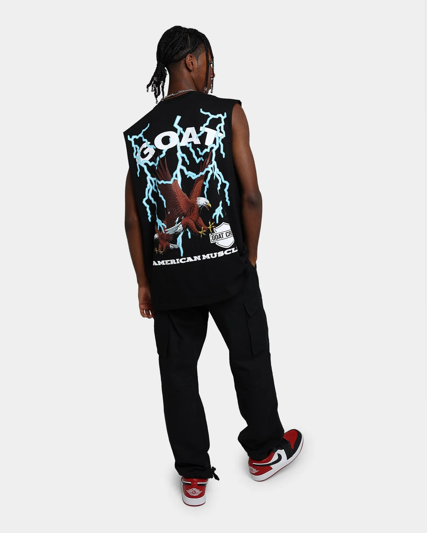 Goat Crew American Muscle Muscle T-Shirt Black