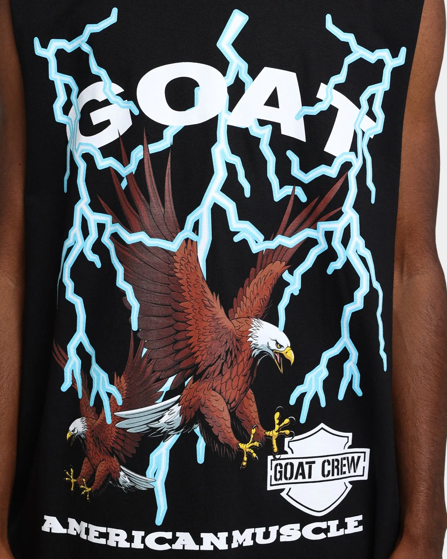 Goat Crew American Muscle Muscle T-Shirt Black