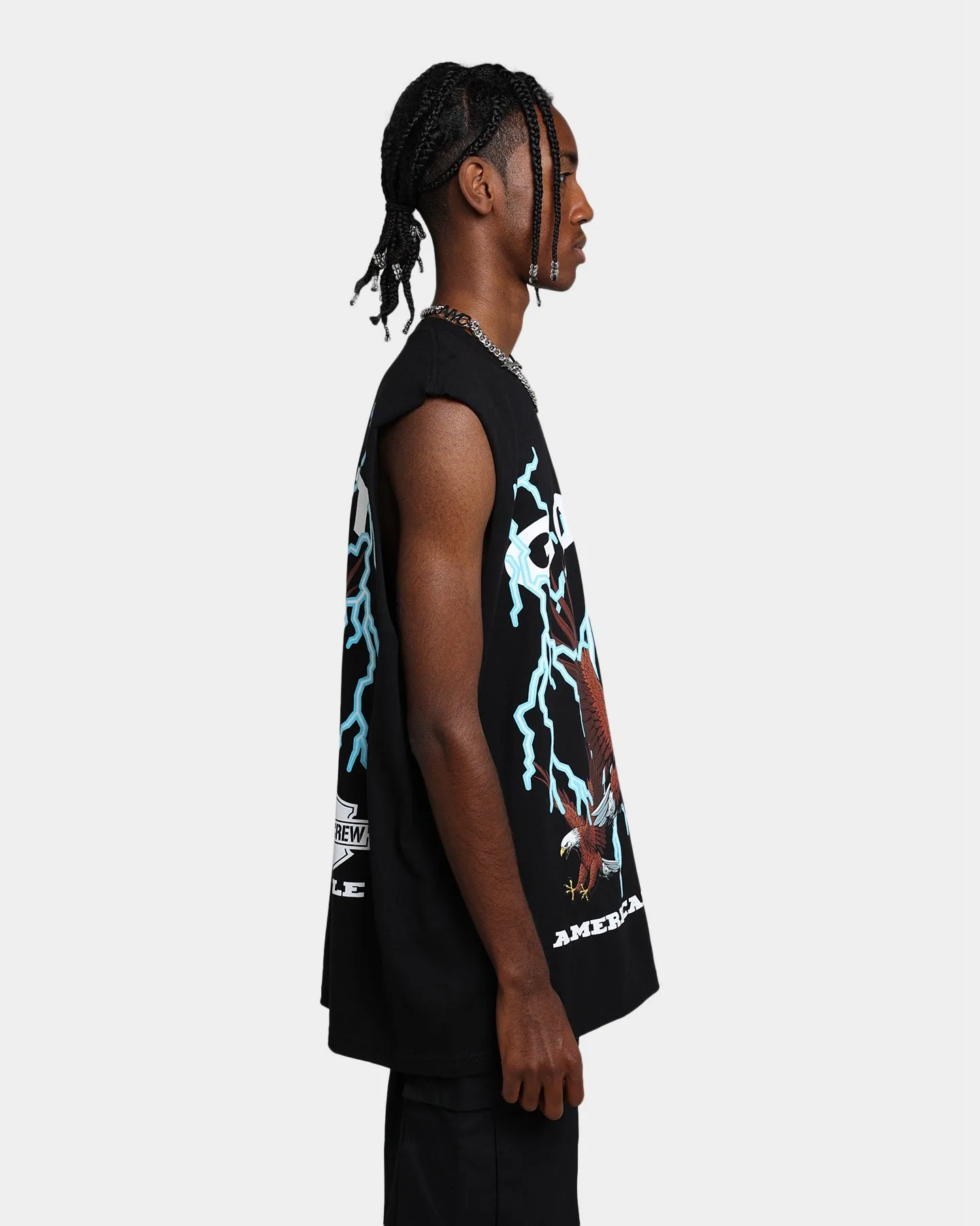 Goat Crew American Muscle Muscle T-Shirt Black
