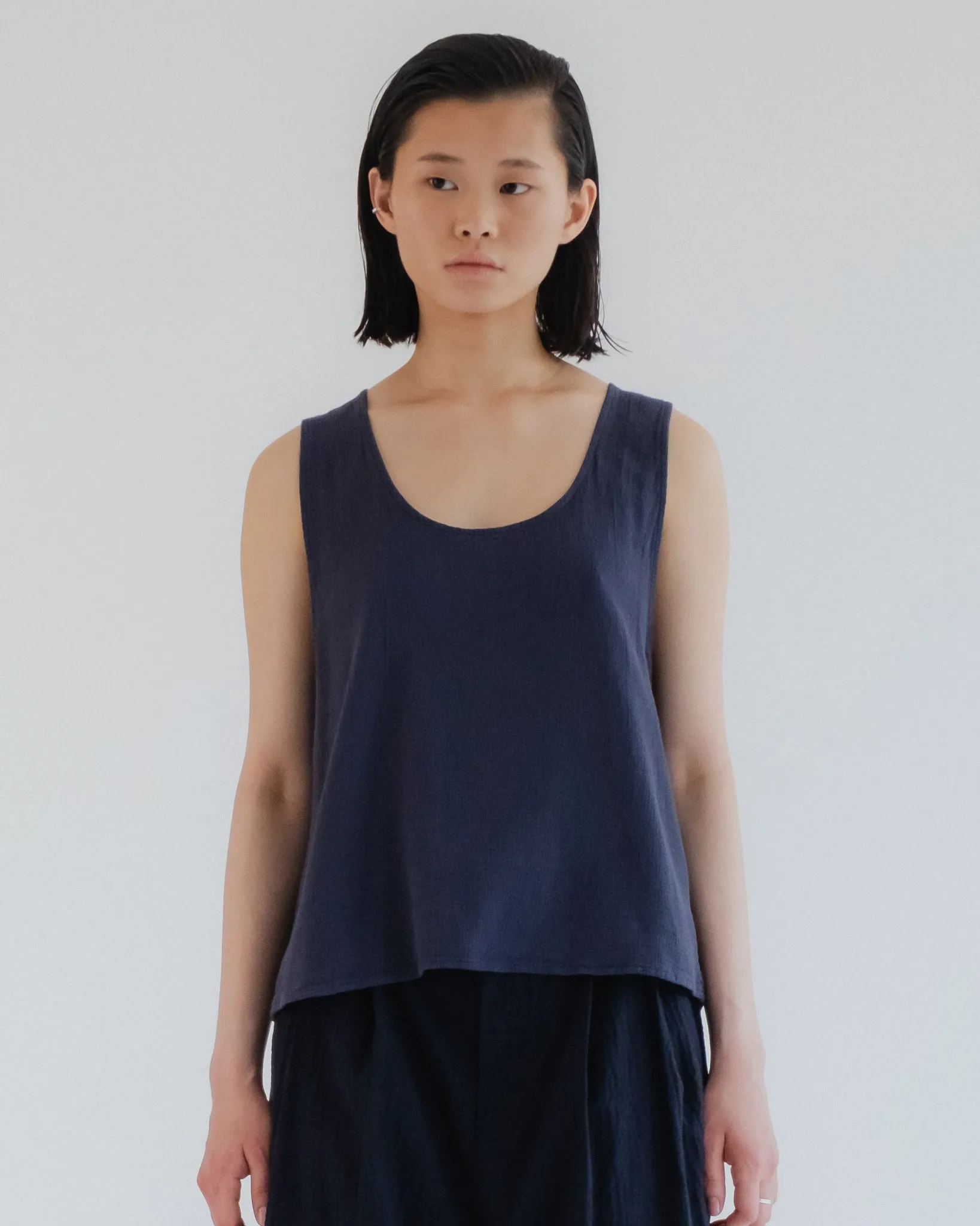 G.o.D Tank Top Gazebo Cotton Navy