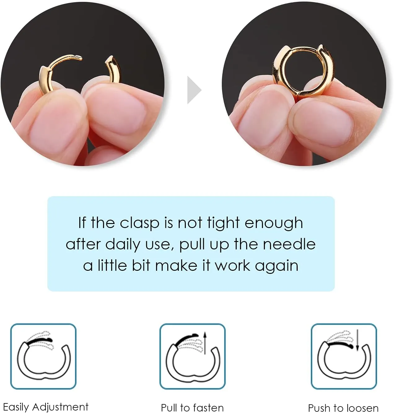 Gold Huggie Hoops: Small 14k Gold Plated Thick Chunky Hypoallergenic Earrings Jewelry for Women