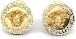 Gold Plated Medusa Stud Earrings, Dainty Medusa Earrings, Medusa Jewelry, Tiny Medusa Earrings, Birthday Gift For Her Mother's Day Studs