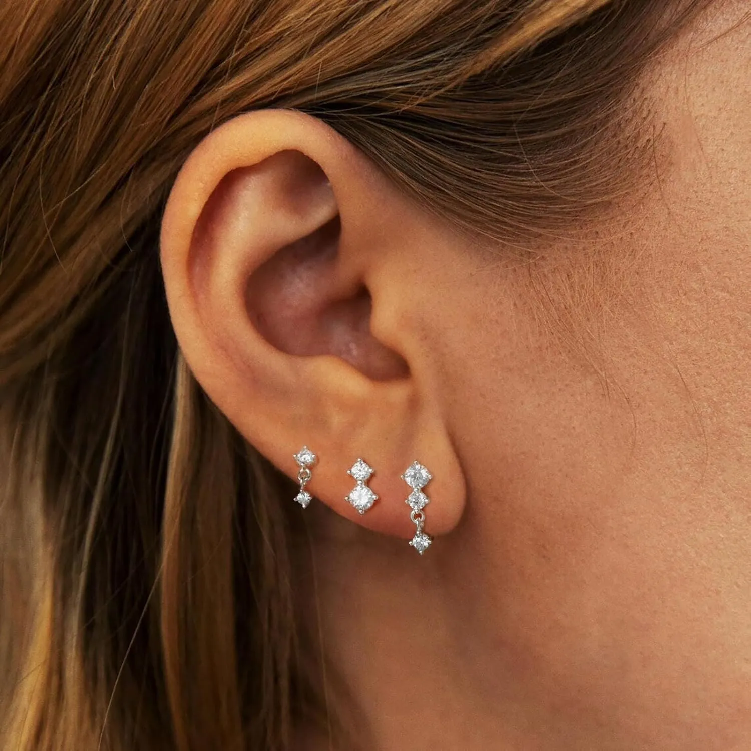 Gold Silver Hoop Earrings for Women Hypoallergenic Trendy Stud Earrings Small Dangle Huggie Hoop Earrings for Women Jewelry Gifts