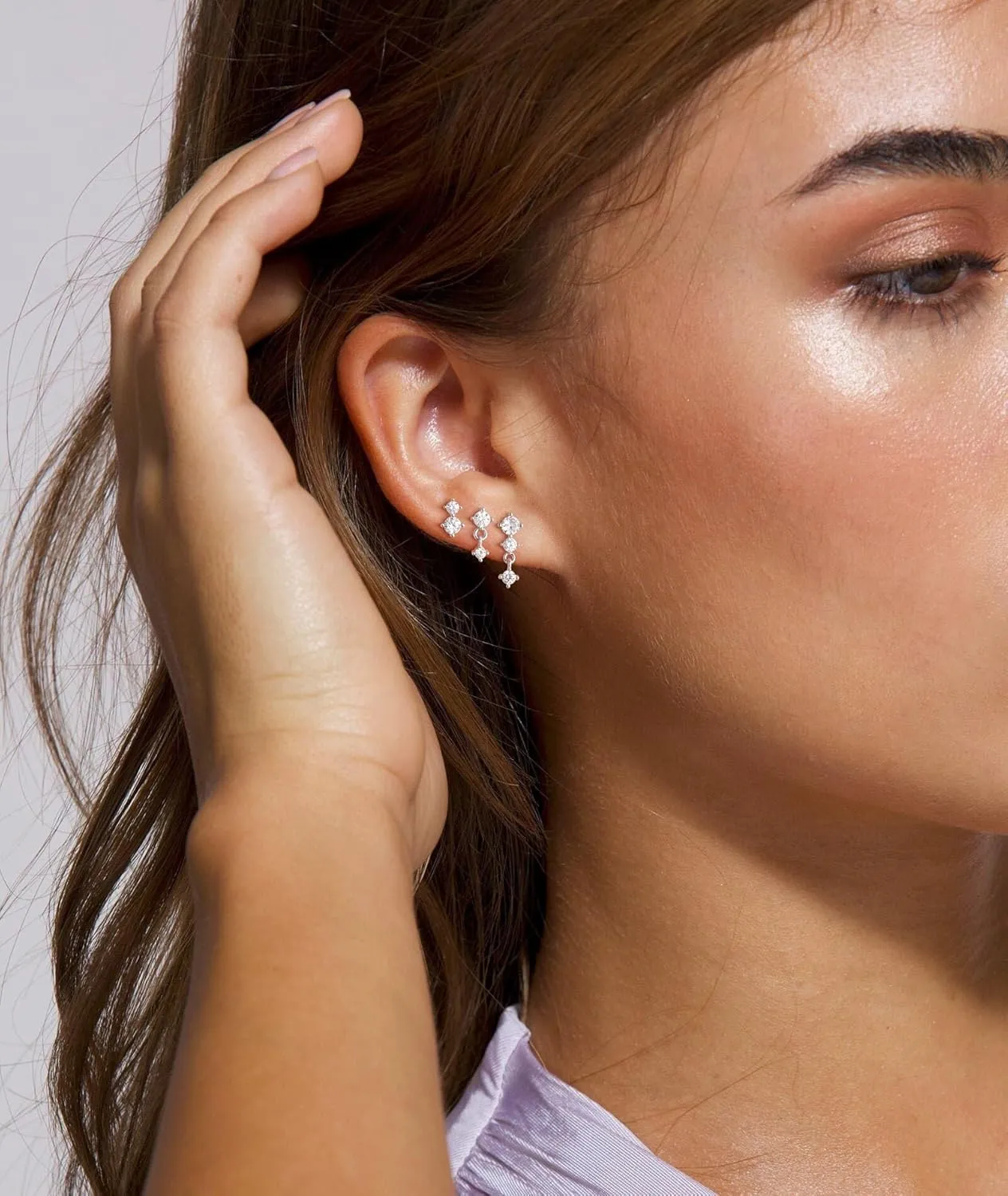 Gold Silver Hoop Earrings for Women Hypoallergenic Trendy Stud Earrings Small Dangle Huggie Hoop Earrings for Women Jewelry Gifts