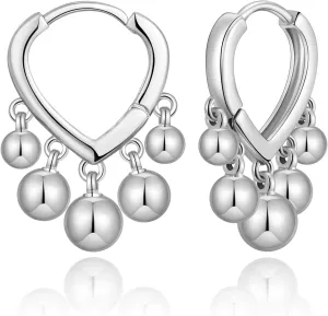 Huggie Earrings for Women 14K Gold Plated Earrings Dainty Statement Sterling Silver Cute Dangle Earring Hypoallergenic Huggie Hoop Earrings for Wome Trendy Prom Party Jewelry Gift