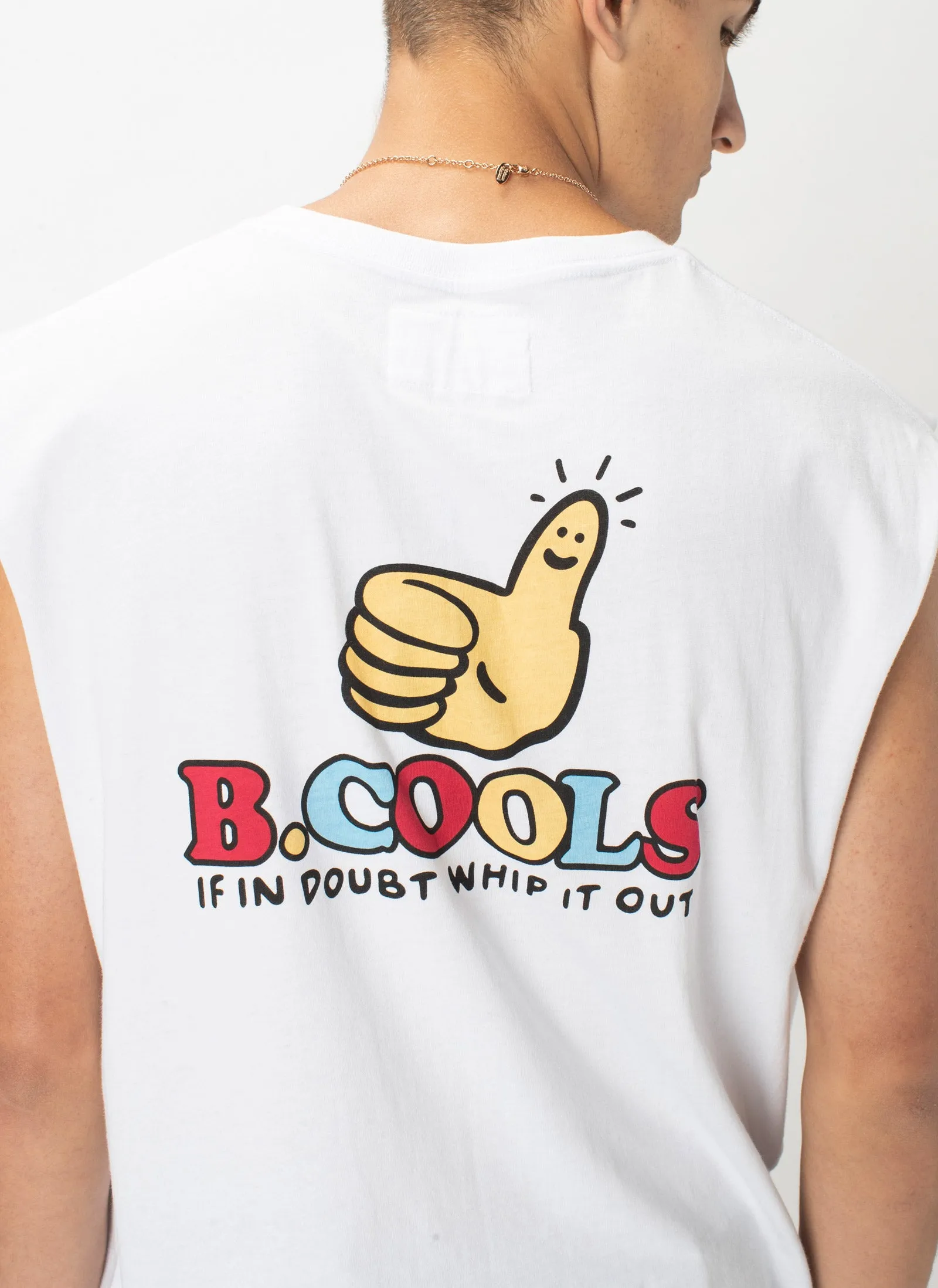 If In Doubt Whip It Out Muscle White