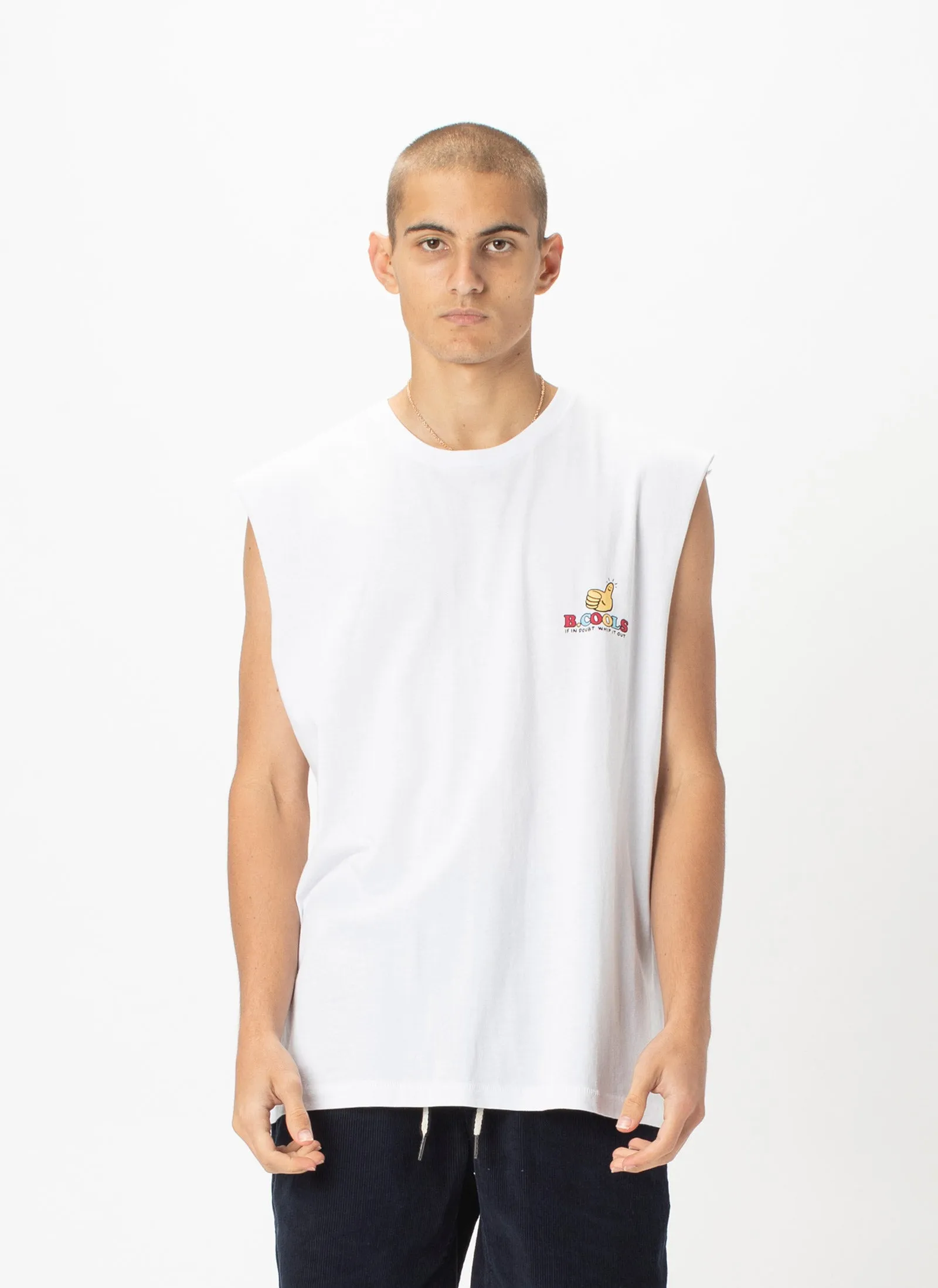 If In Doubt Whip It Out Muscle White