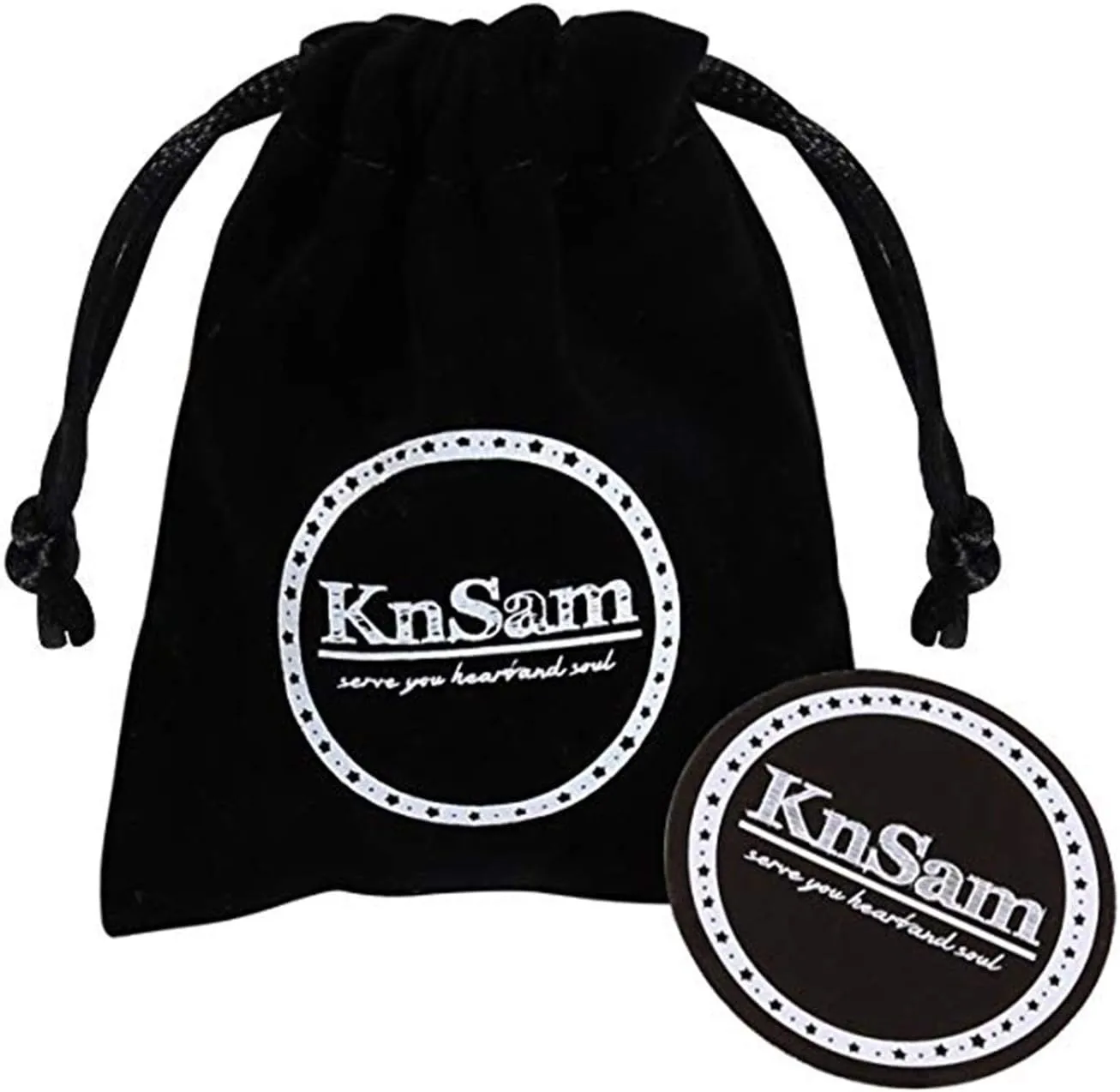 KnSam Couples Rings for Women Stainless Steel Black Ring Engraved Forever My King/Queen Black Ring Size 5-13