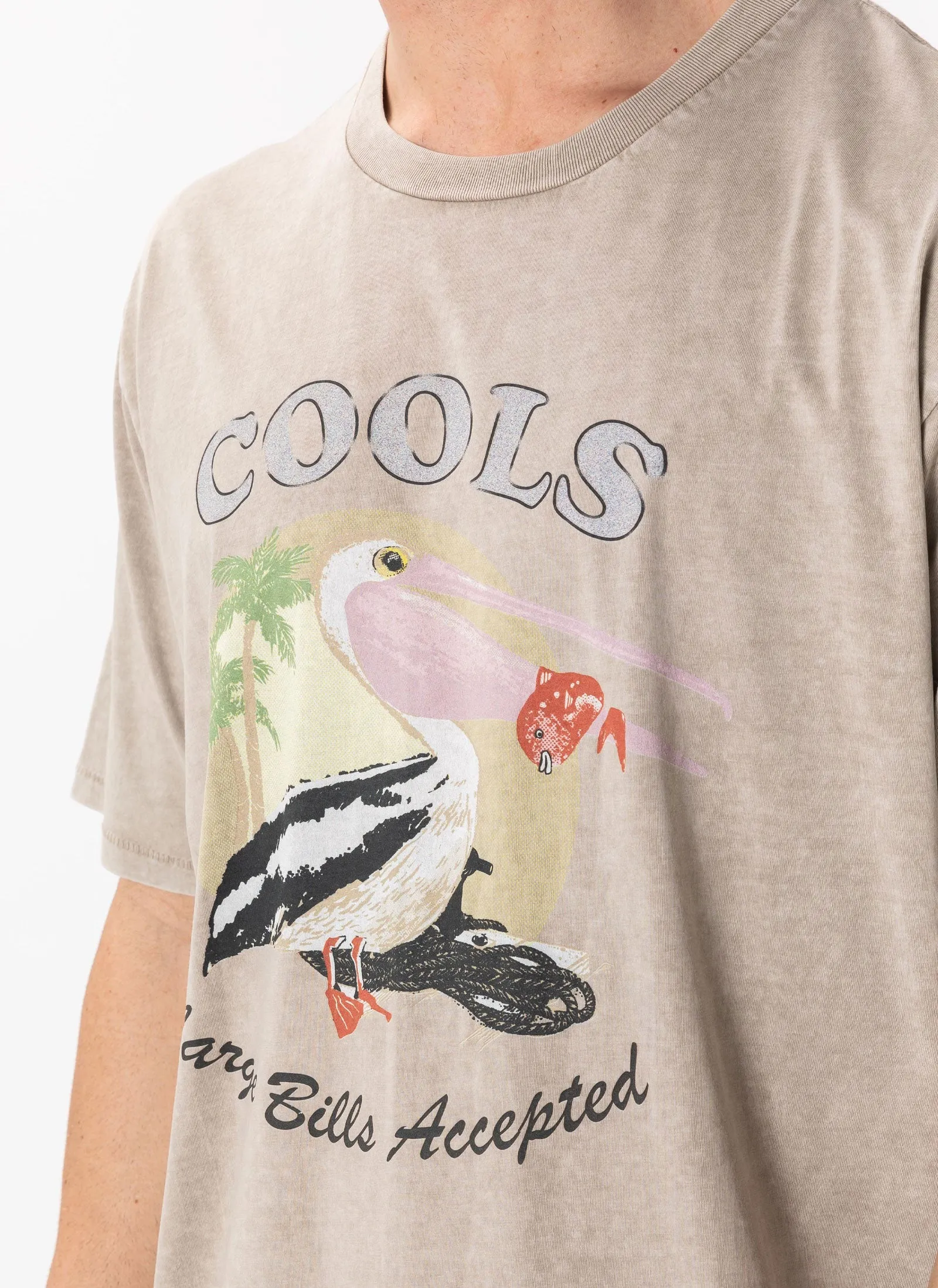 Large Bills Homie Tee Beige Acid