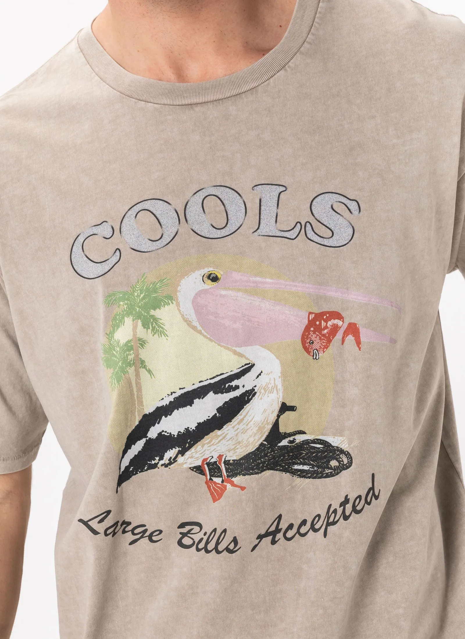 Large Bills Homie Tee Beige Acid