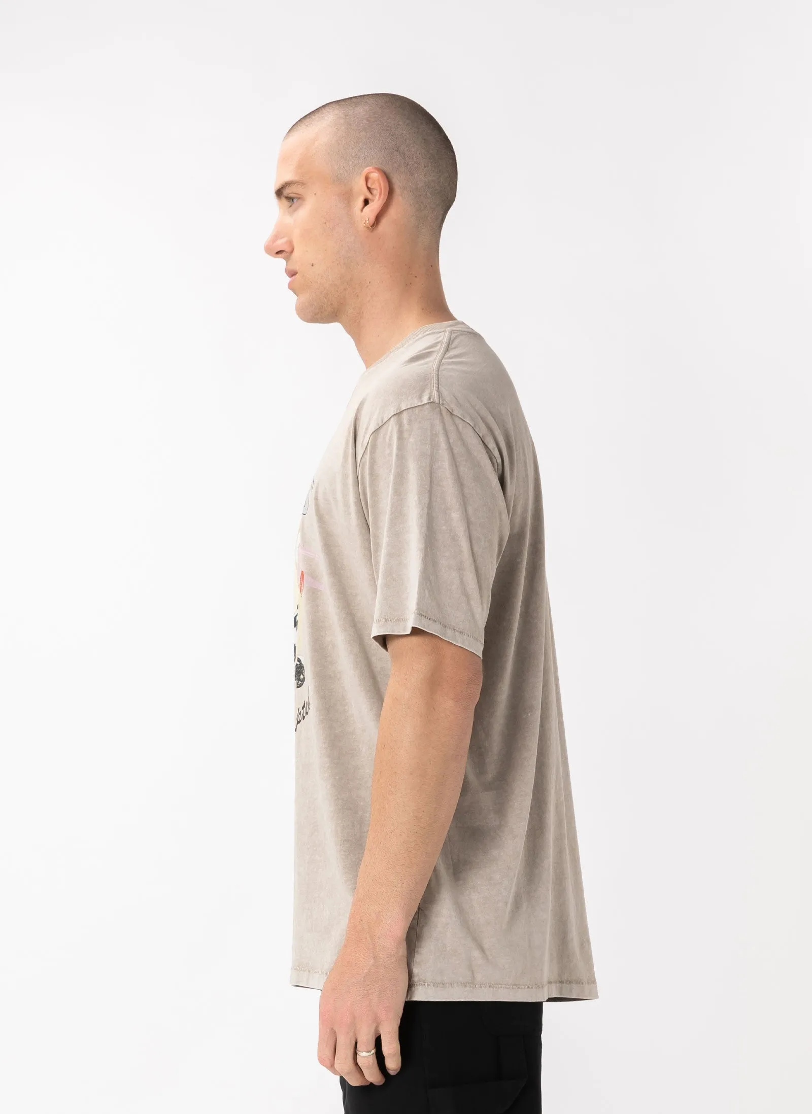 Large Bills Homie Tee Beige Acid