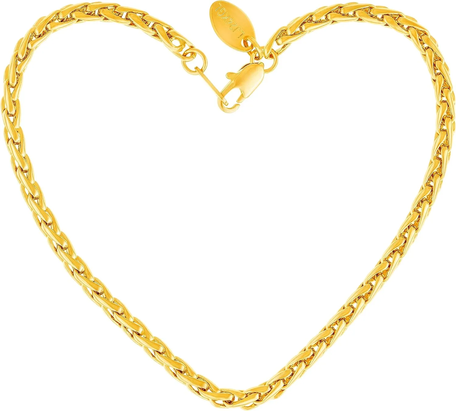 LIFETIME JEWELRY Womens Gold Anklet Ponytail anklet for Girls and Teen 24k Real Gold Plated Ankle Bracelet
