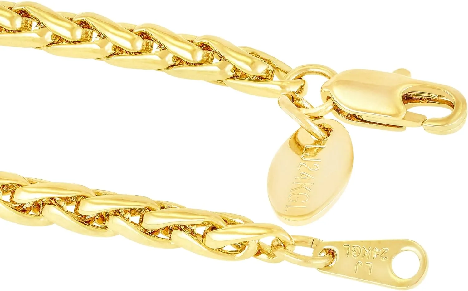 LIFETIME JEWELRY Womens Gold Anklet Ponytail anklet for Girls and Teen 24k Real Gold Plated Ankle Bracelet